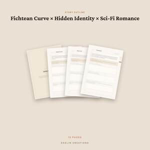 Hidden Identity Sci-Fi Romantiek | Fichtean Curve Beat Sheet | Romanplanner | GoodNotes PDF afbeelding 4