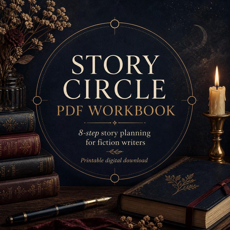 Zeszyt ćwiczeń Story Circle – 8-etapowy plan fabuły powieści (do pobrania w formacie PDF) zdjęcie 1