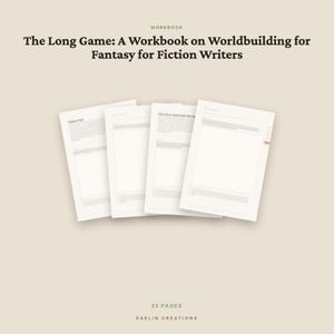 Quaderno di esercizi per la creazione di mondi fantasy / Quaderno di esercizi di scrittura stampabile in PDF / The Long Game / PDF per Goodnotes immagine 4