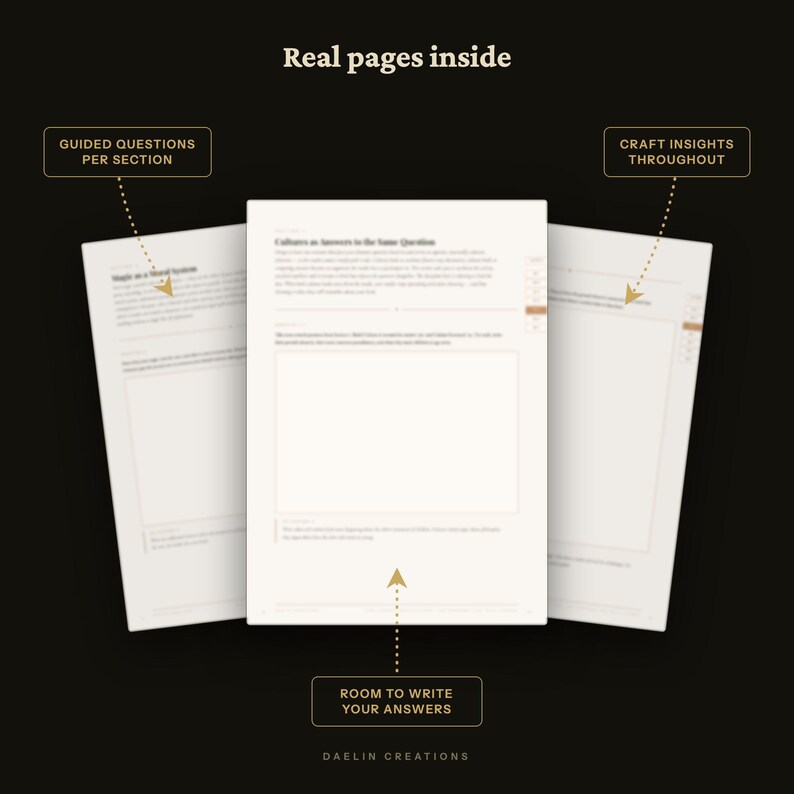 Fantasy Worldbuilding Workbook for Fiction Writers | Thematic Prompts (Printable PDF) image 6