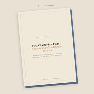 Signaux d'alarme du premier chapitre — Guide de référence pour l'écriture de fiction | Aide-mémoire sur les erreurs d'ouverture à éviter pour les écrivains image 4