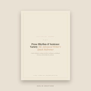 Prose Rhythm and Sentence Variety | Quick Writing Reference | Printable PDF | Goodnotes compatible image 2