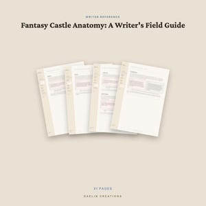 Fantasy Castle Anatomy Writer's Field Guide — Rum-för-rum-referens för skönlitterära författare bild 5