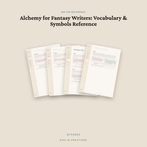 Alchemy Reference Guide for Fantasy Writers — Vocabulary, Symbols & Worldbuilding Desk Companion PDF image 5