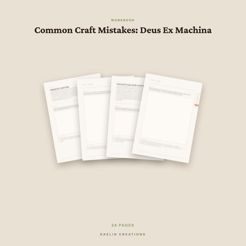 Quaderno di esercizi su Deus Ex Machina / Quaderno di esercizi di scrittura narrativa / Guida stampabile alla struttura della storia / PDF per Goodnotes immagine 4