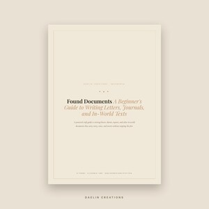 Found Documents Writing Guide | Letters Journals & In-World Texts | Printable Worldbuilding Workbook for Fiction Writers image 2