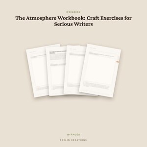 Het Atmosphere Werkboek — Schrijfopdrachten voor schrijvers van duistere romantische verhalen en fictie | Printbaar PDF-schrijfwerkboek afbeelding 4