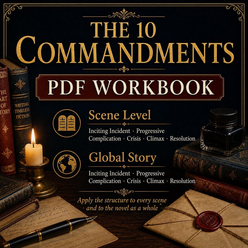 Novel Writing Workbook | Story Grid Method, Scene Structure Planner (Digital Download) image 5