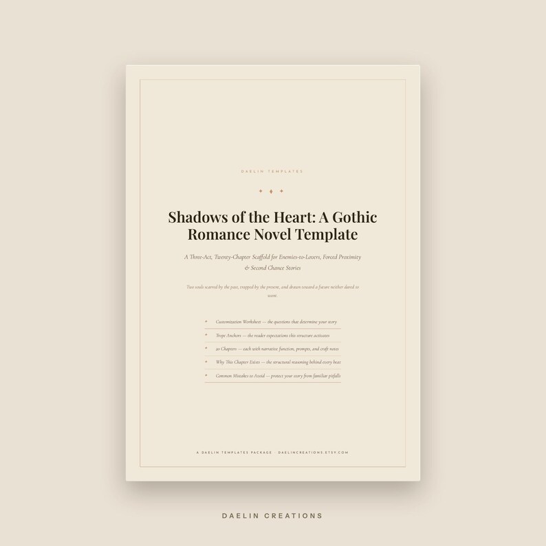The Hollow — Gothic Romance Plot Tracker Dashboard | Enemies to Lovers, Forced Proximity, Second Chance image 2