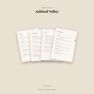 Historical World Bible | Ashford Valley | One-of-One Exclusive | PDF Download image 4