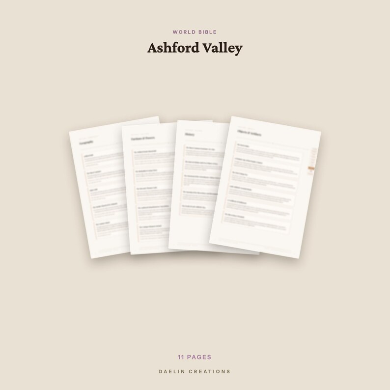 Historical World Bible | Ashford Valley | One-of-One Exclusive | PDF Download image 4
