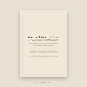 Genre Architecture Workbook | Printable PDF | Genre Conventions, Story Structure & Scene Planning | Novel Planner | Goodnotes PDF image 2