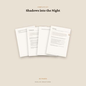 Shadows into the Night | Seven-Point Story Structure Planner for YA Dark Romance | Enemies to Lovers Beat Sheet image 4