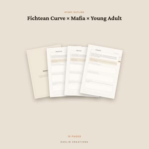 Mafia Young Adult | Fichtean Curve Beat Sheet | Novel Planner | GoodNotes PDF image 4