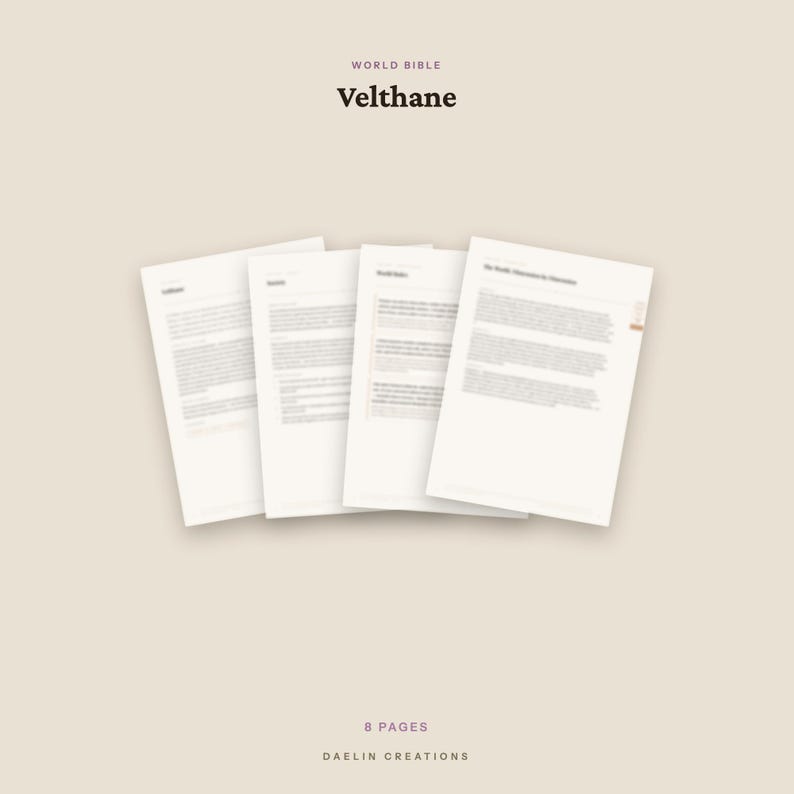 World Bible | Fantasy Worldbuilding | One-of-One Exclusive · PDF Download image 5