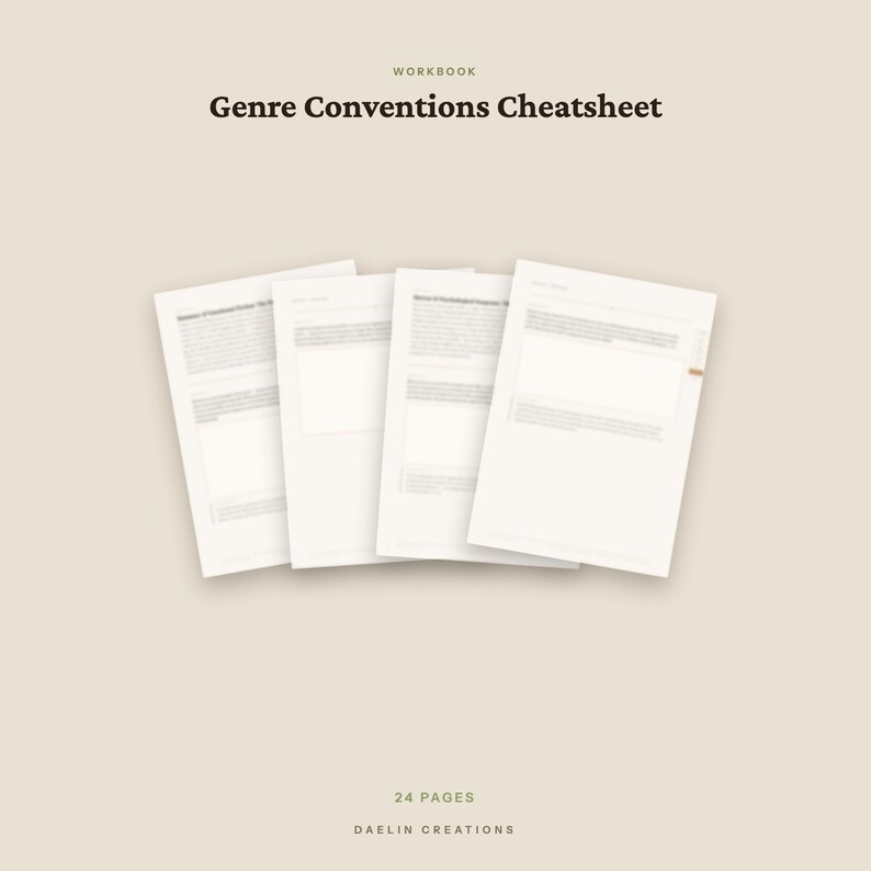Genre Promises Workbook for Fiction Writers | Writing Guide (Digital Download) image 3
