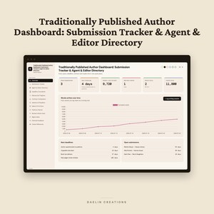 Traditionally Published Author Dashboard image 2
