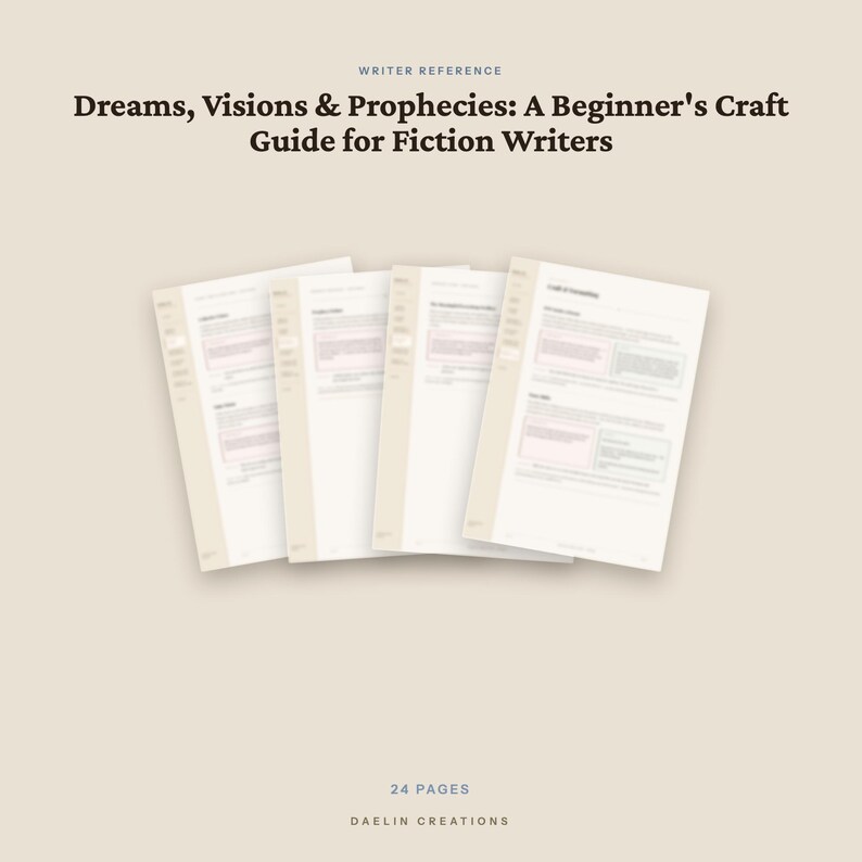 Leitfaden zum Schreiben von Träumen, Visionen und Prophezeiungen – Nachschlagewerk für Fantasy- und Literaturautoren Bild 5