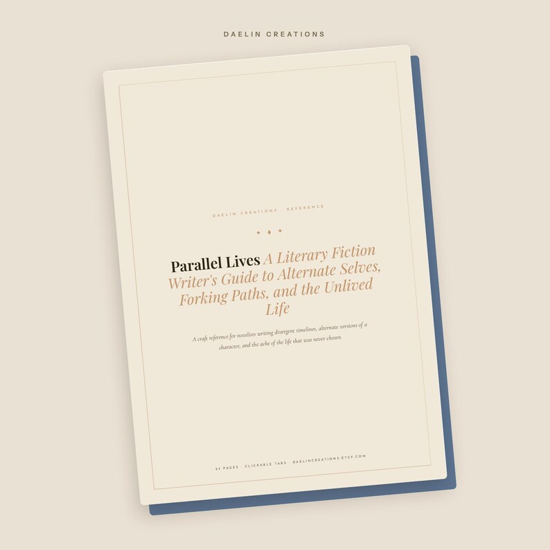 Parallel Lives: Writing Alternate Selves & Forking Paths | Parallel Universe Craft Guide for Literary Fiction Writers | Printable PDF image 3