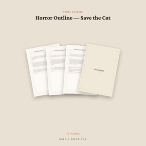 Horror Novel Outline | Redemption Arc | Save the Cat Story Bible | Printable PDF | Goodnotes PDF image 4