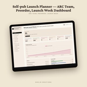 Self-pub Launch Planner | ARC Team, Preorder, Launch Week Dashboard | ARC Delivery & Review Pledge Tracker, Ad Spend, Blurb Vault image 5