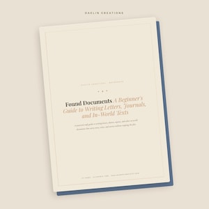 Found Documents Writing Guide | Letters Journals & In-World Texts | Printable Worldbuilding Workbook for Fiction Writers image 3