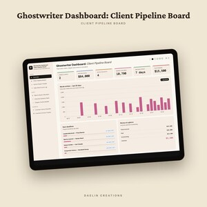 Ghostwriter-Dashboard | Kunden-Pipeline-Board, Honorarrechner, Interviewfragen-Datenbank & Rechnungs-Tracker (HTML-Tool) Bild 5