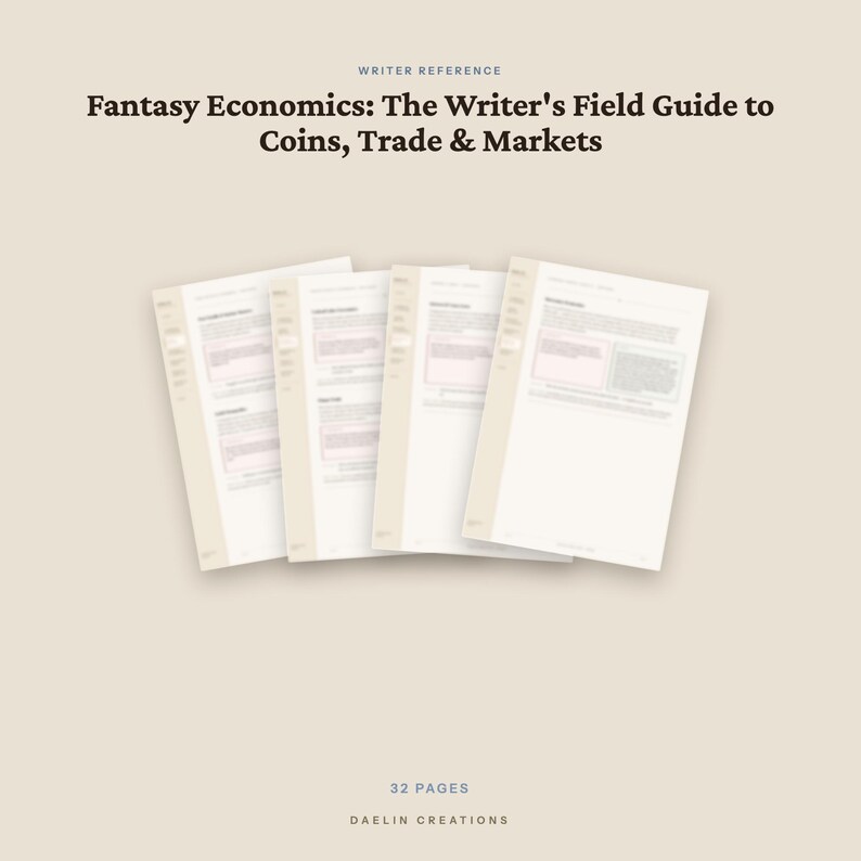 Fantasy Economics Writer's Reference Guide — Coins, Trade & Markets for Worldbuilders image 5