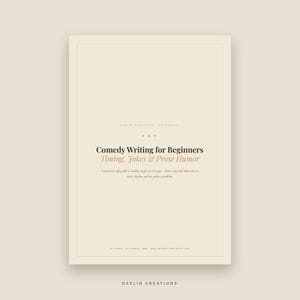 Guida alla scrittura comica: tempi comici, tipologie di battute e tecniche di scrittura per autori di narrativa / Manuale in PDF stampabile immagine 3