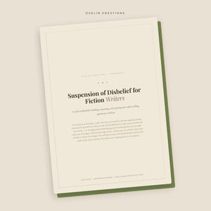 Caderno de Exercícios de Suspensão da Incredulidade | Técnica de Escrita de Ficção em PDF, Exercícios de Escrita Imprimíveis para Romancistas | Download Digital Goodnotes imagem 3