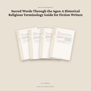 宗教用語ガイド｜歴史的な聖なる言語、典礼用語、世界の宗教に関する参考資料｜Goodnotesデジタルダウンロード 画像 4