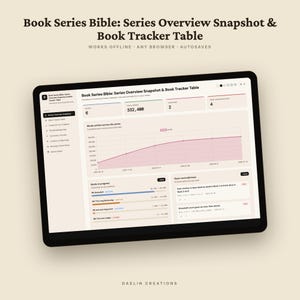 Series Overview Snapshot | Book Tracker Table | Continuity Checker| Worldbuilding Rules Tracker for Novel Authors image 5