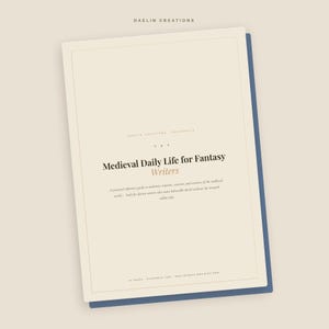 ファンタジー作家のための、中世の日常生活 ― 世界観構築と歴史小説のための印刷可能な参考ガイド 画像 4