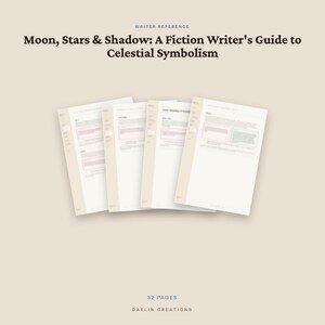 Moon, Stars and Shadow — Fiction Writer's Guide to Celestial Symbolism | Moon Phases, Astrology & Starlight Lore for Storytellers image 5