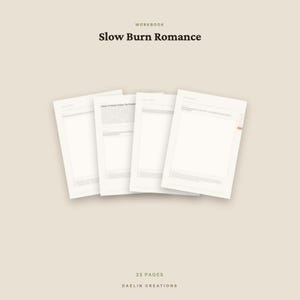 Cuaderno de trabajo para escribir romance a fuego lento / Guía para escritores de ficción / Compatible con Goodnotes / PDF imprimible imagen 4