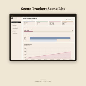 Scene Tracker: Scene List | Plot Pacing Dashboard, POV Filter, Word Count & Revision Log for Novelists image 2