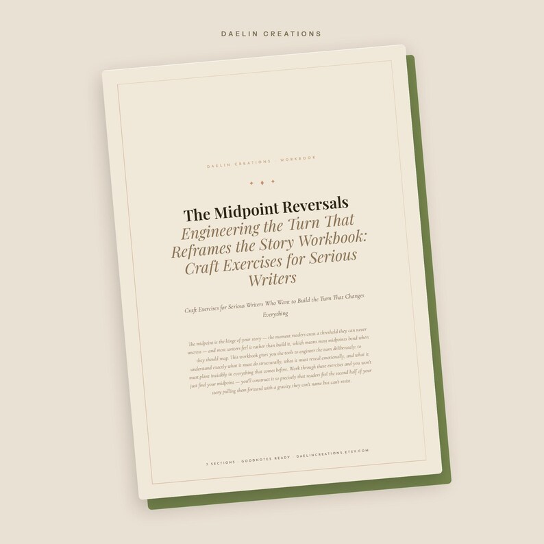 Midpoint Reversals Workbook — Fiction Writing Craft Exercises for Serious Writers image 3