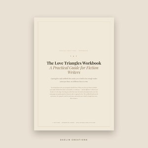 Caderno de Exercícios sobre Triângulos Amorosos para Escritores de Ficção | Exercícios Imprimíveis de Enredo e Ritmo de Romance | Planejador de Escrita de Romance em PDF imagem 2