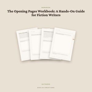 Opening Pages Workbook | World-Building Craft Exercises for First Pages | Goodnotes PDF image 2