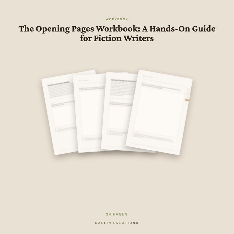 Opening Pages Workbook | World-Building Craft Exercises for First Pages | Goodnotes PDF image 2
