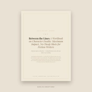 Arbeitsbuch zum Thema Charaktertod für Belletristikautoren – Schreibtechniken (PDF zum Ausdrucken), Handlungs- und Szenenleitfaden Bild 2