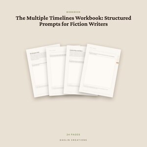 The Multiple Timelines Workbook | Printable Fiction Writing Prompts, Alternate Worlds & Parallel Timeline Worldbuilding Workbook PDF image 4