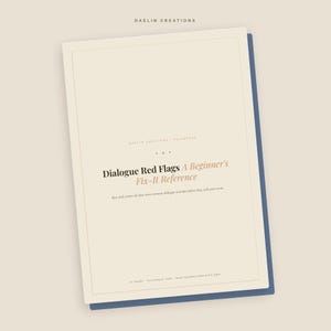 Guide de référence pour corriger les erreurs de dialogue les plus fréquentes chez les auteurs de fiction | Cahier d'exercices | PDF imprimable image 4