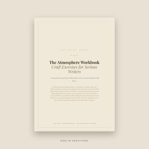 Het Atmosphere Werkboek — Schrijfopdrachten voor schrijvers van duistere romantische verhalen en fictie | Printbaar PDF-schrijfwerkboek afbeelding 2