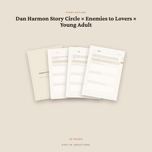 Fiender till älskare Ung vuxen | Dan Harmon Story Circle Beat Sheet | Romanplanerare | GoodNotes PDF bild 4