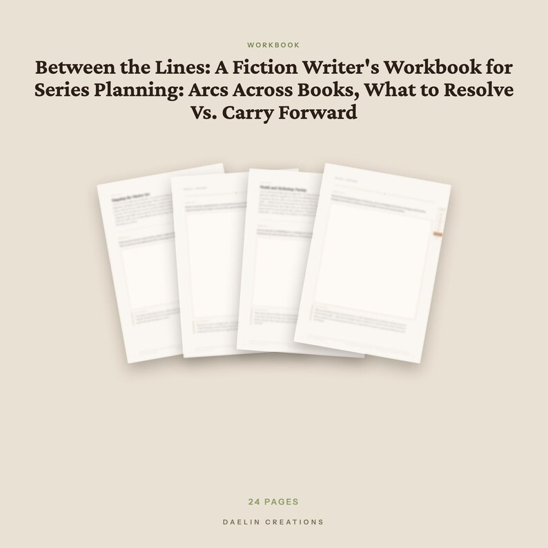Werkboek voor het plannen van een serie voor fictieschrijvers — Verhaallijnen, personageontwikkeling en wat je wilt afronden versus wat je wilt doorzetten afbeelding 4