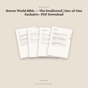 Horror World Bijbel | De Verslonden | Exclusief exemplaar (één exemplaar) | PDF-download | Goodnotes PDF afbeelding 4