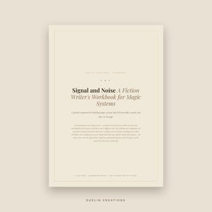 Magic System Workbook for Fiction Writers | Printable PDF | Writing Prompts for Fantasy & Speculative Fiction image 2