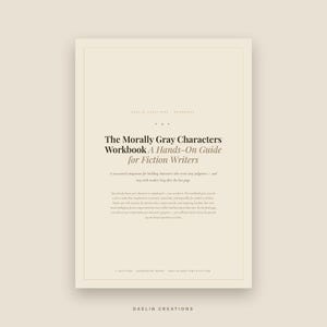 Cuaderno de trabajo sobre personajes moralmente ambiguos / PDF imprimible para escritura de ficción / Ejercicios de desarrollo de personajes / PDF de Goodnotes imagen 3