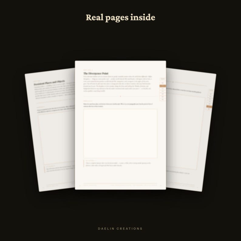 The Multiple Timelines Workbook | Printable Fiction Writing Prompts, Alternate Worlds & Parallel Timeline Worldbuilding Workbook PDF image 5